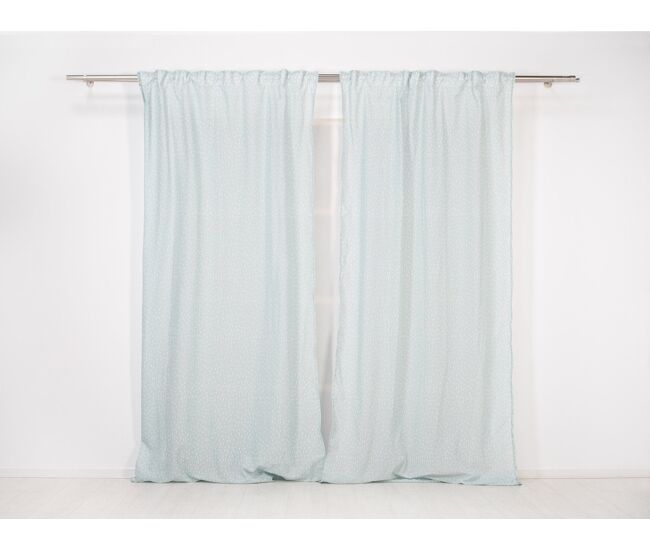 Visillo translúcido rain celeste rain - azul - 140x260