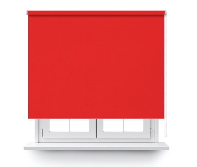 Estor enrollable opaco en color rojo