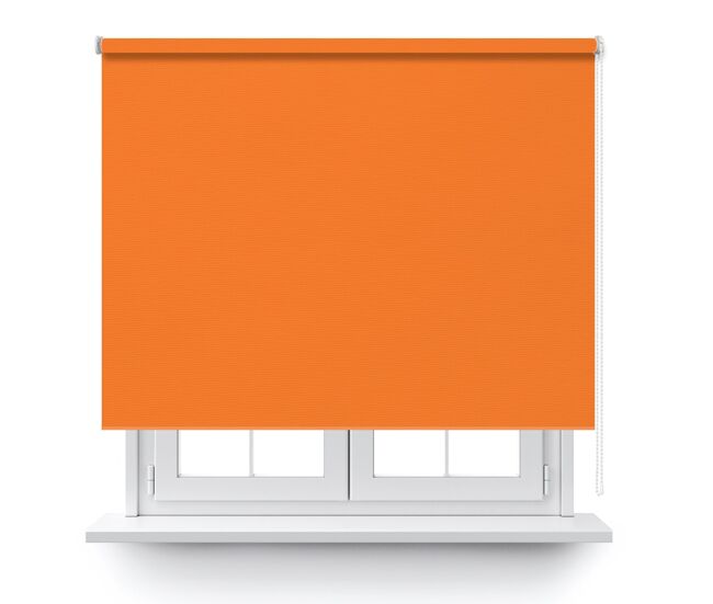 Estor enrollable opaco en color naranja