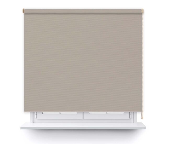 Estor enrollable opaco en color beige