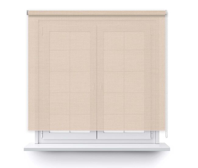 Estor enrollable screen basic 5% en color blanco lino