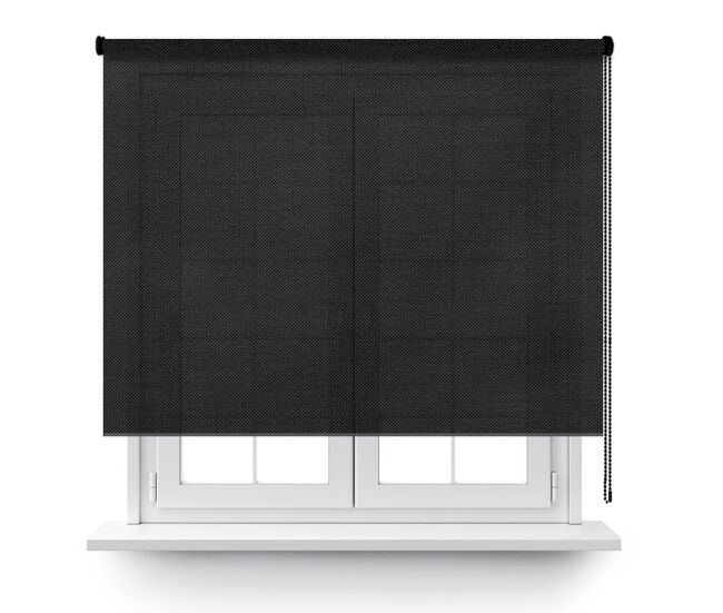 Estor enrollable screen basic 5% en color negro