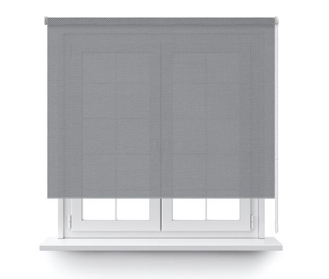 Estor enrollable screen basic 5% en color negro gris