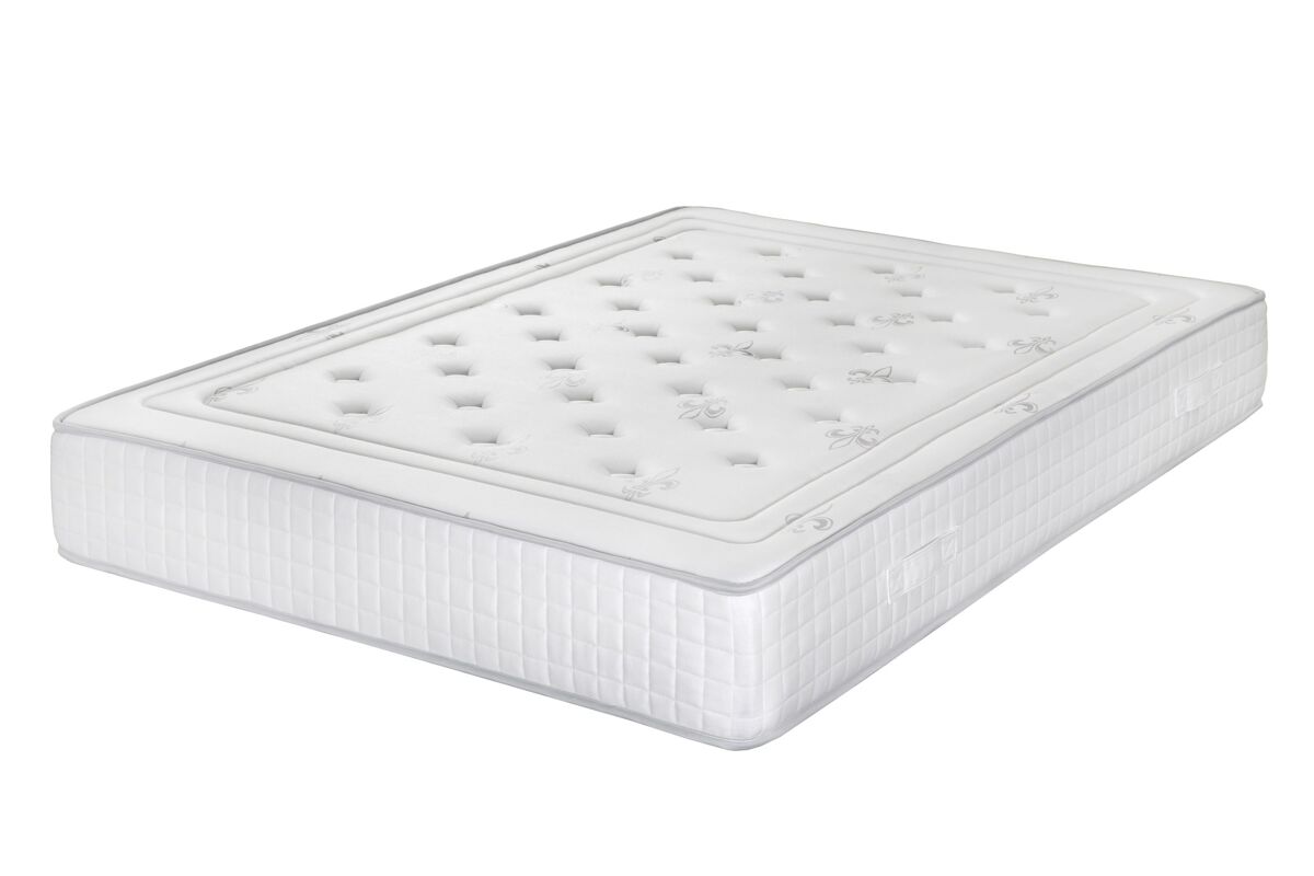 Colchão natural dreams com várias camadas, sem pressão nas 11 zonas de sono graças ao seu núcleo de molas ensacadas encapsuladas e à mousse