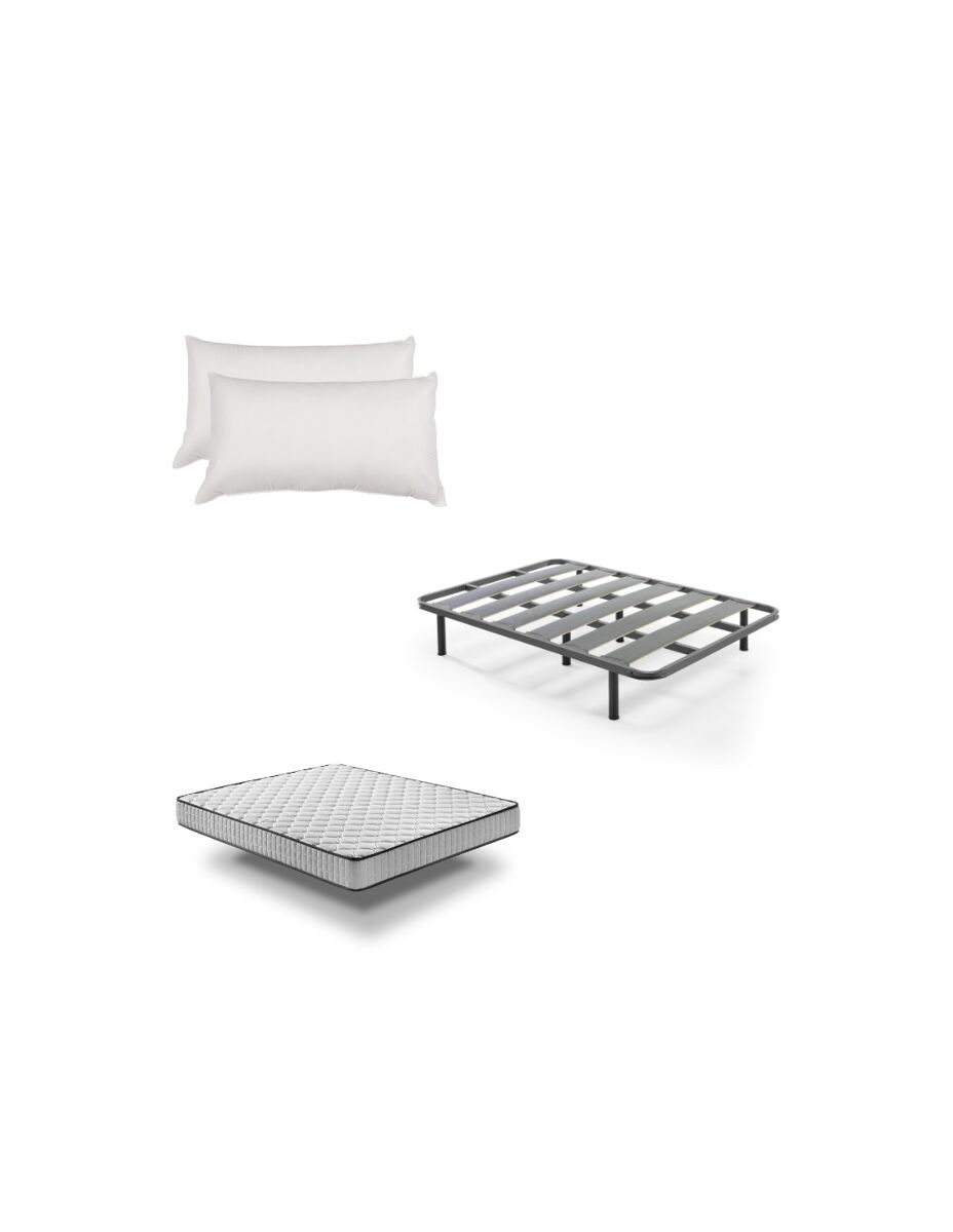 Pack Somier CHA + Colchón PRO Nature + REGALO Almohada de Fibra