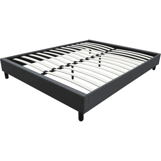 Estrado de cama Andy - 160 x 200 cm - Cinza antracite -