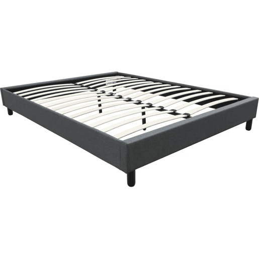 Estrado de cama Andy - 160 x 200 cm - Cinza antracite -