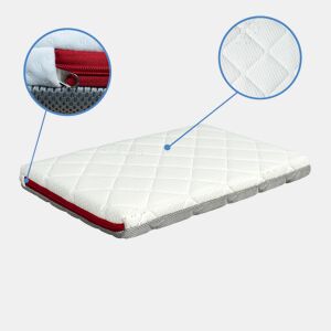 Colchão bebê MINI COT 90X40 Altura 7 CM MINI DUO BABY - Removível, lavável, espuma de memória e respirável