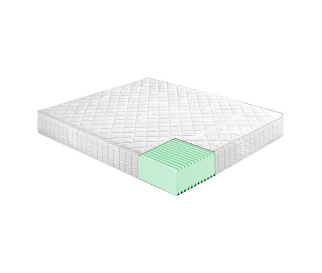 Colchón 105x200 de espuma hr - altura 20 cm - 13 zonas de confort - ortopedico modelo bari