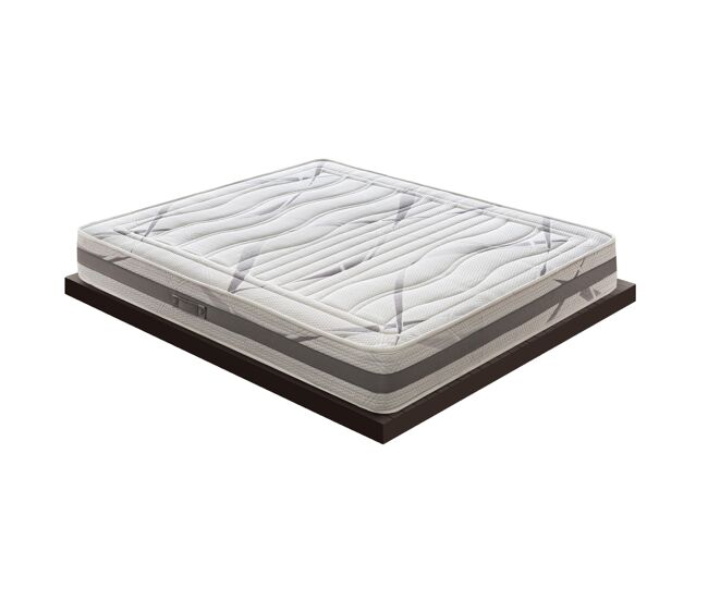 Colchón 135x190 viscoelástica - 22 cm de altura - 3 cm de espuma viscoelástica - funda de carbono