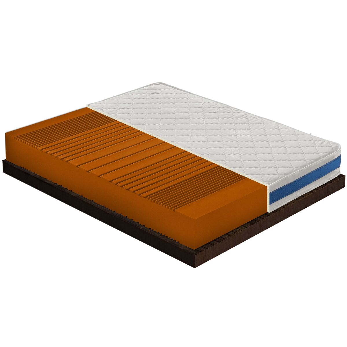 Colchón 160x200 de espuma hr - alta densidad - ortopédico - rigidez h4
