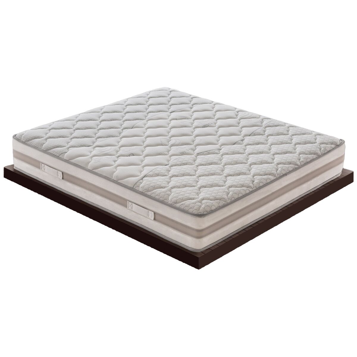 Colchón 120x200 de muelles ensacados y viscoelástico - 9 zonas de confort - 25 cm de altura - 5 cm viscoelastica