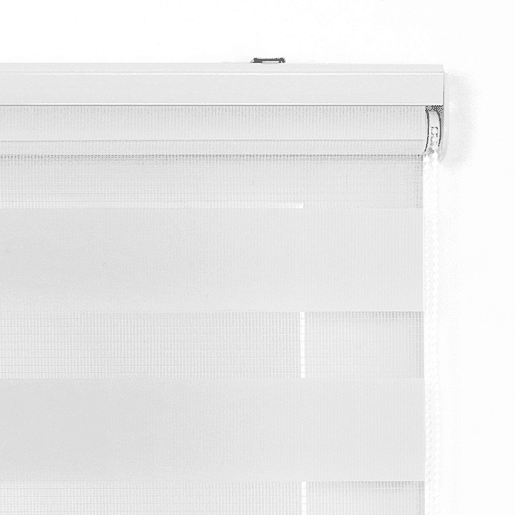 Estores Noite e Dia, estore de rolo duplo tecido Branco 120 x 180 cm