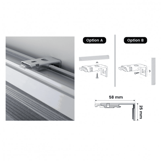 Estores Noite e Dia, estore de rolo duplo tecido Branco 120 x 180 cm