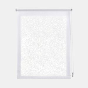 Estores impressos, estore de rolo com desenhos Translúcidos de Branco caxemira 150 x 180 cm