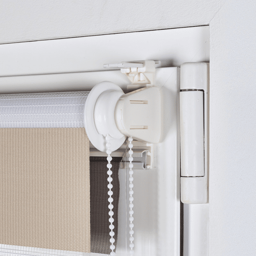 Estores Noite e Dia EasyFix, estore de rolo instalação sem furar Branco - Cinza - Bege 60 x 180 cm