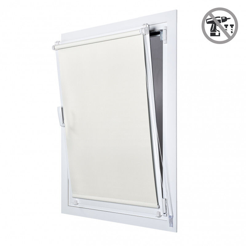 Estor opaco easyfix, estores enrollables de instalación sin taladrar crudo, 75 x 180 cm