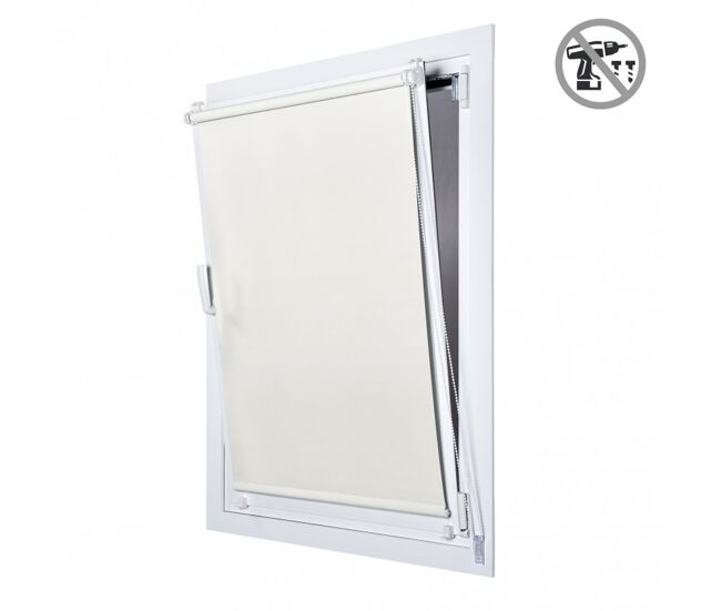 Estor opaco easyfix, estores enrollables de instalación sin taladrar crudo, 75 x 180 cm