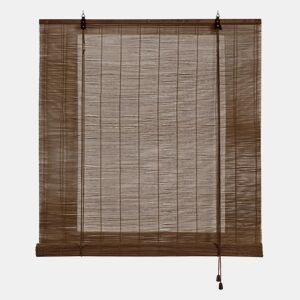 Estores de Bambu, estore de rolo Bambu natural Marrom claro 120 x 175cm