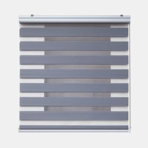 Estores Noite e Dia Premium, estore de rolo com acabamento em alumínio Premium Prata 60 x 250 cm