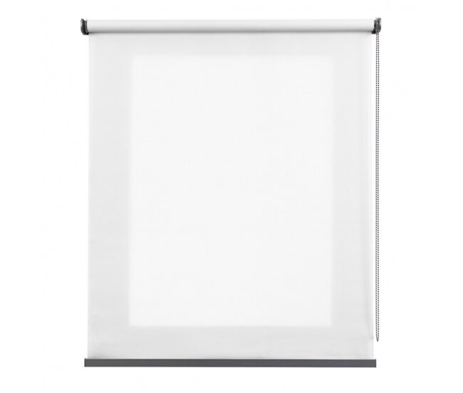 Estores enrollables estor translúcido premium con acabados en aluminio blanco 80x250 cm