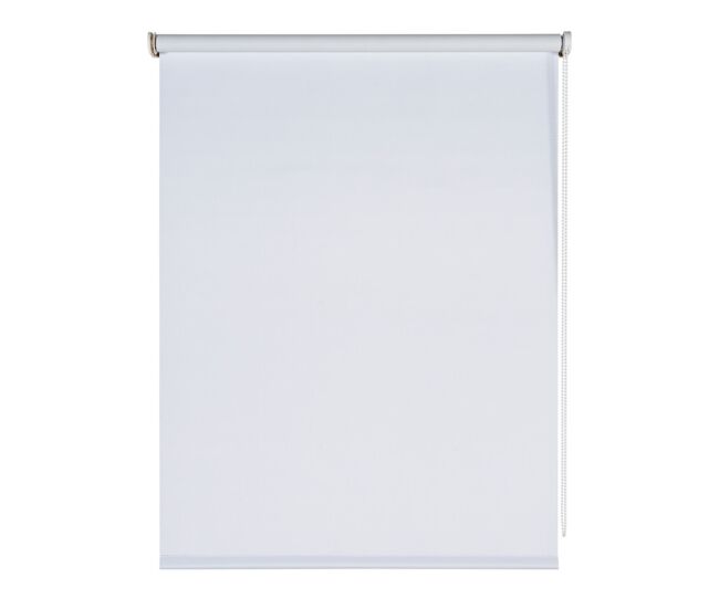 Estor opaco moon, estor enrollable blackout blanco, 100 x 250 cm