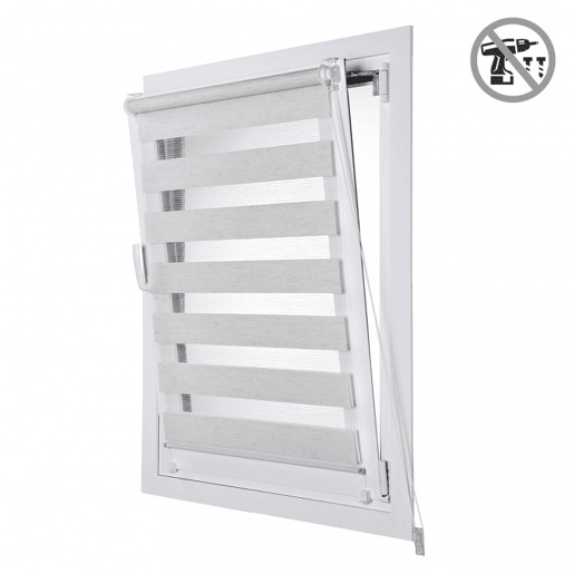 Estores Noite e Dia EasyFix, estore de rolo instalação sem furar Linho 90 x 180 cm