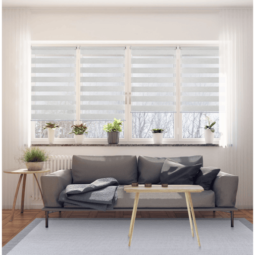 Estores Noite e Dia EasyFix, estore de rolo instalação sem furar Linho 90 x 180 cm