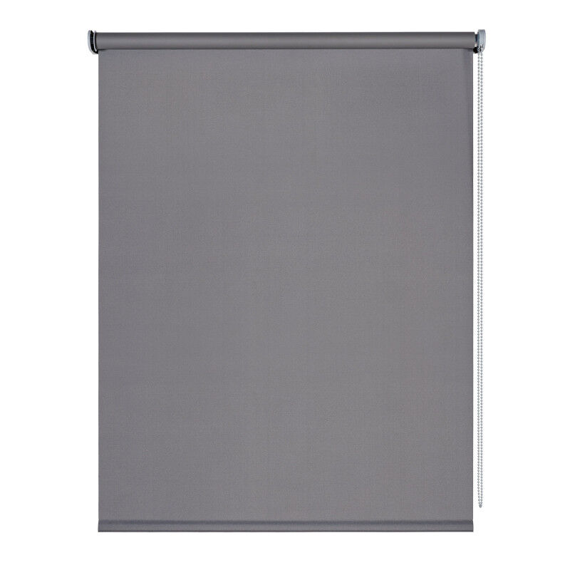Estor opaco moon, estor enrollable blackout gris oscuro, 80 x 250 cm