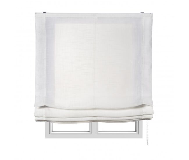 Estor plegable sin varillas, estor paqueto traslúcido para ventanas y puertas blanco, 105 x 175 cm