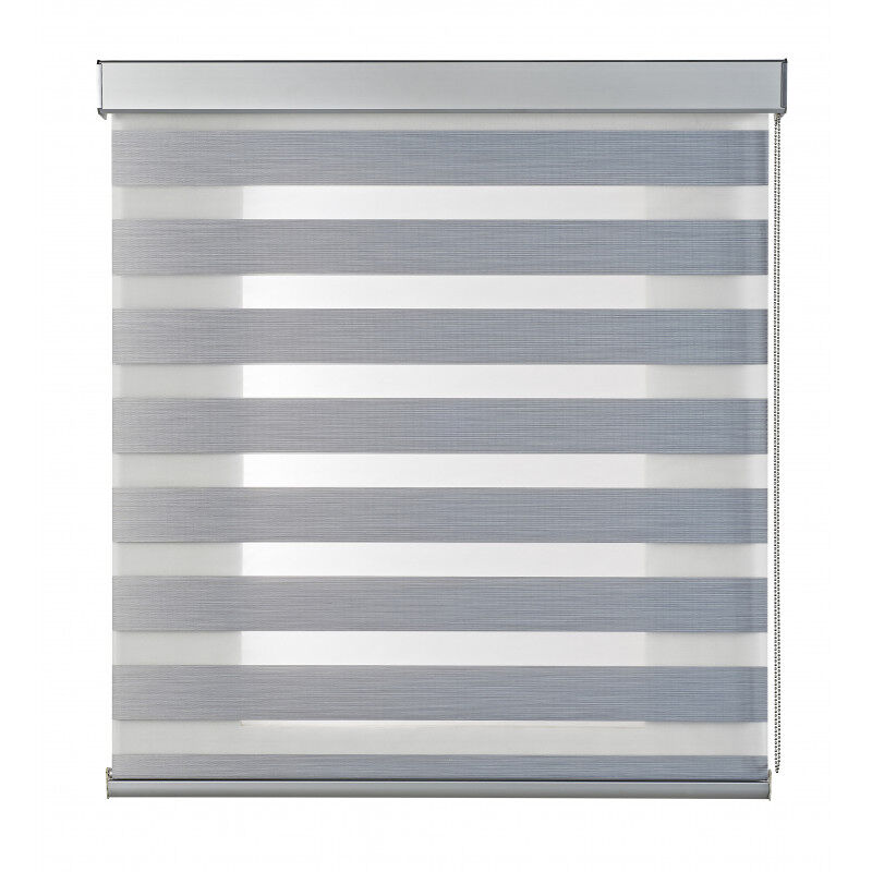 Estor noche y día estores enrollables con acabados en aluminio de máxima calidad gris 200 x 250cm