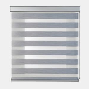 Estores Noite e Dia Estore de rolo com acabamento em alumínio qualidade superior Cinza 160 x 250cm