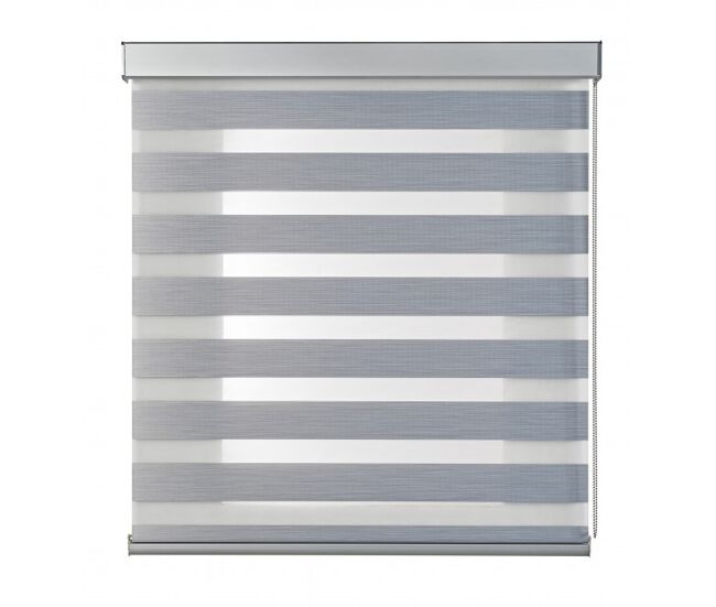 Estor noche y día estores enrollables con acabados en aluminio de máxima calidad gris 120 x 250cm