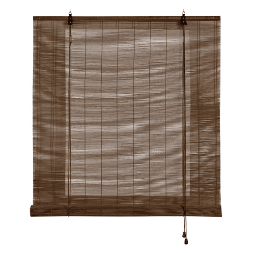 Estores de Bambu, estore de rolo Bambu natural Marrom escuro 150 x 175cm