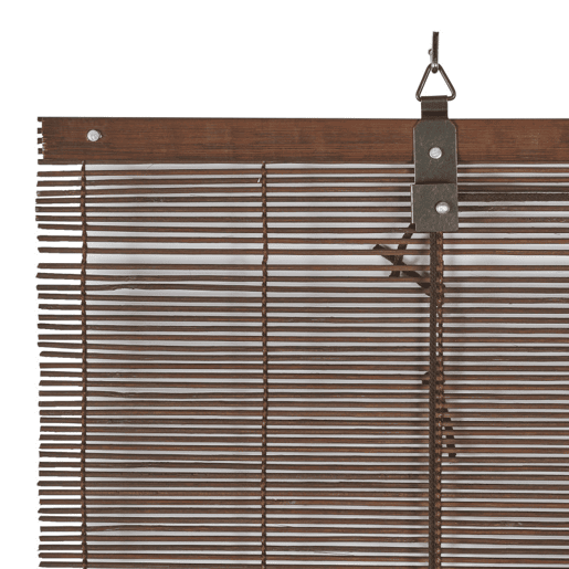 Estores de Bambu, estore de rolo Bambu natural Marrom escuro 150 x 175cm