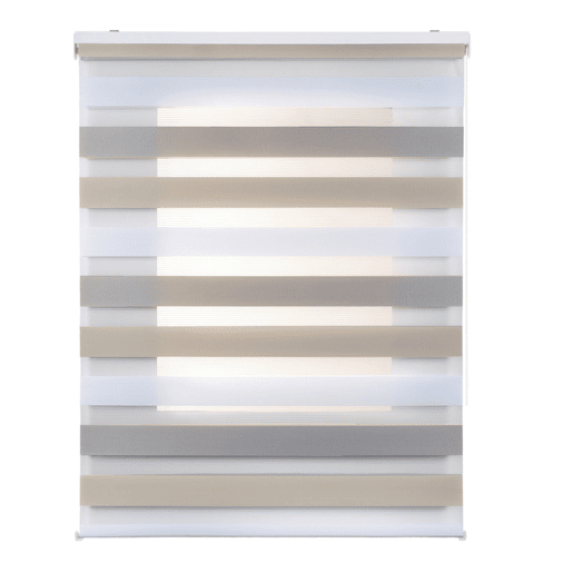 Estores Noite e Dia, estore de rolo duplo tecido Tricolor 140 x 180 cm