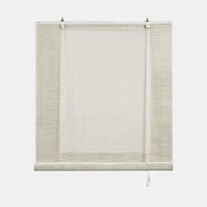 Estores de Bambu, estore de rolo Bambu natural Branco 90 x 175cm