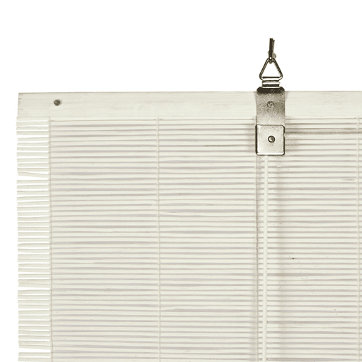 Estores de Bambu, estore de rolo Bambu natural Branco 60 x 175cm