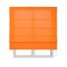 Estor Plegable con varillas, estor textil traslucido Estor Plegable con varillas, estor textil traslucido Naranja