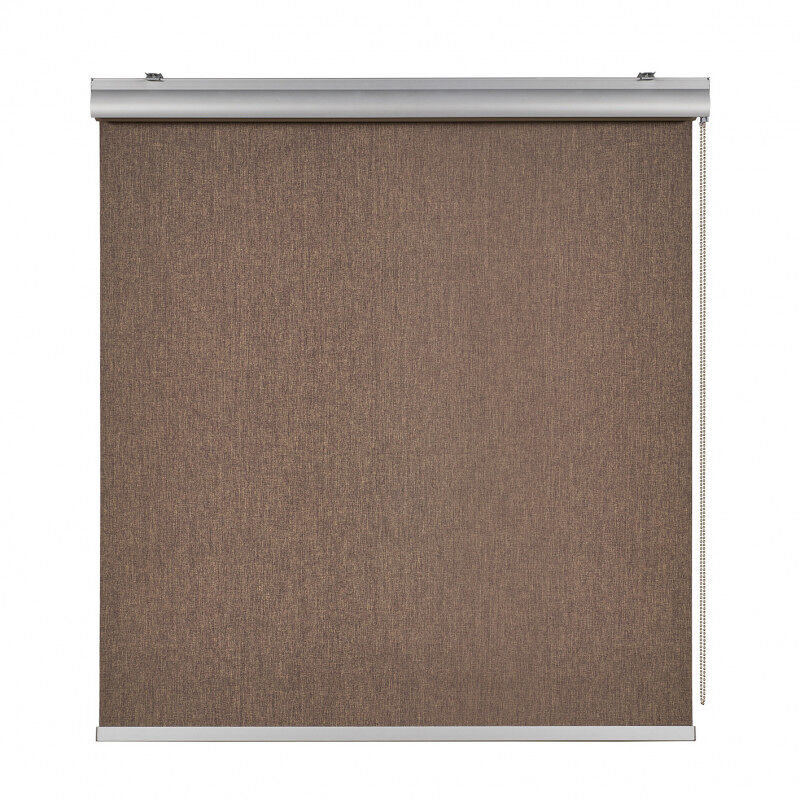 Estor opaco, estor enrollable blackout con acabados premium  marrón, 60 x 250 cm
