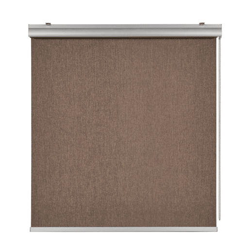 Estores Blackout Estore de rolo Opaco com acabamentos Premium Marrom 100 x 250 cm
