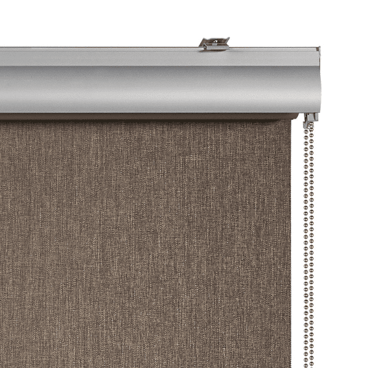 Estores Blackout Estore de rolo Opaco com acabamentos Premium Marrom 100 x 250 cm