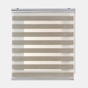 Estores Noite e Dia Premium, estore de rolo com acabamento em alumínio Premium Bege 60 x 250 cm