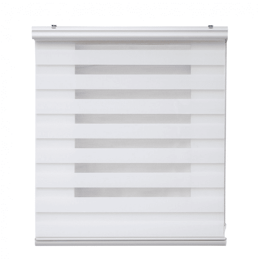 Estores Noite e Dia Premium, estore de rolo com acabamento em alumínio Premium Branco 60 x 250 cm