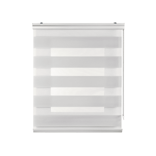 Estores Noite e Dia Premium, estore de rolo com acabamento em alumínio Premium Cinza claro 60 x 250 cm