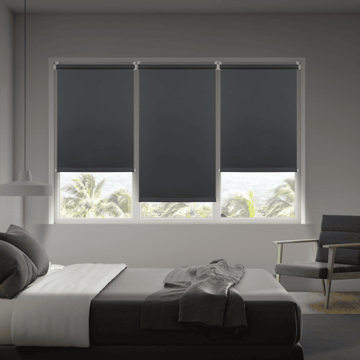 Estores Opaco EasyFix, estore de rolo instalação sem furar Cinza 60 x 180 cm