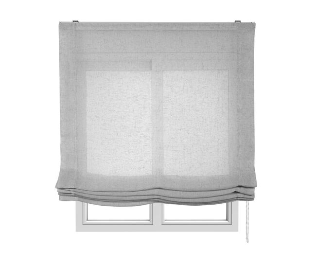 Estores plegables estor paqueto sin varillas para ventanas con cadeneta gris 150x250 cm