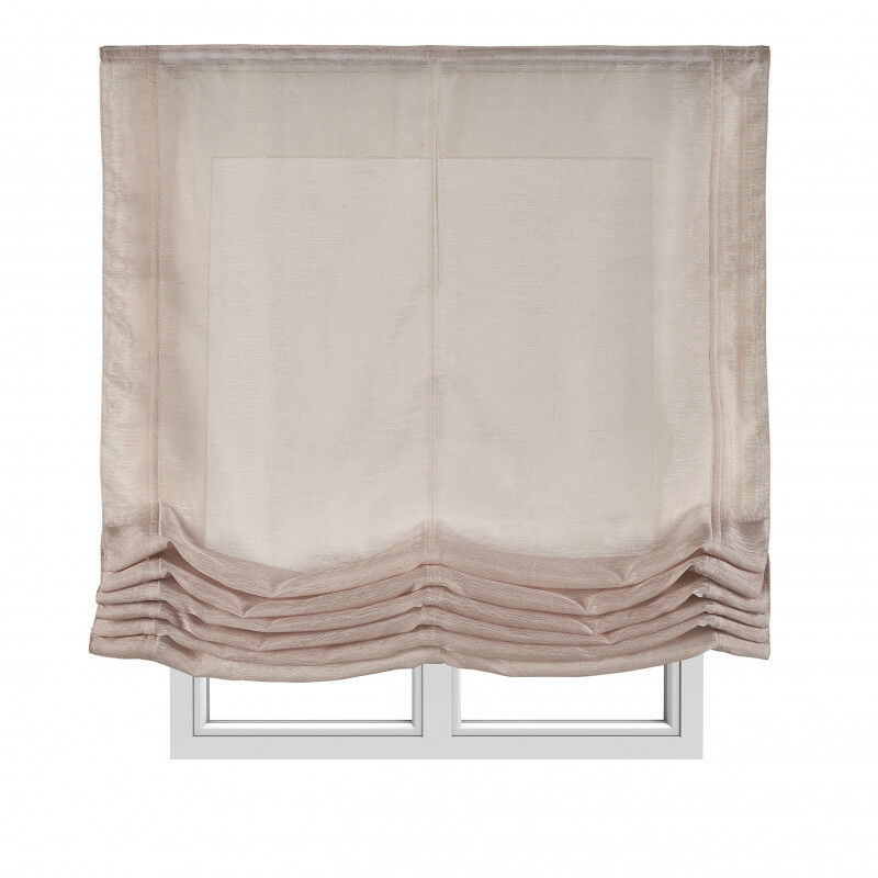 Estores plegables estor paqueto liso sin varillas para ventanas beige 180x175 cm