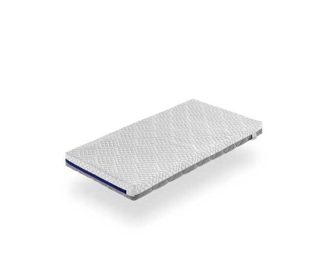 Colchon de espuma con viscoelastica cuna 57x117 theo, altura 11 cm, viscoelastica perfilada, transpirable y desenfundable. firmeza ideal