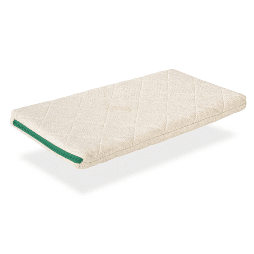 Colchão Min Cot 80x40 Altura7 cm. Látex e Coco Natural. Tecido 100% orgânico